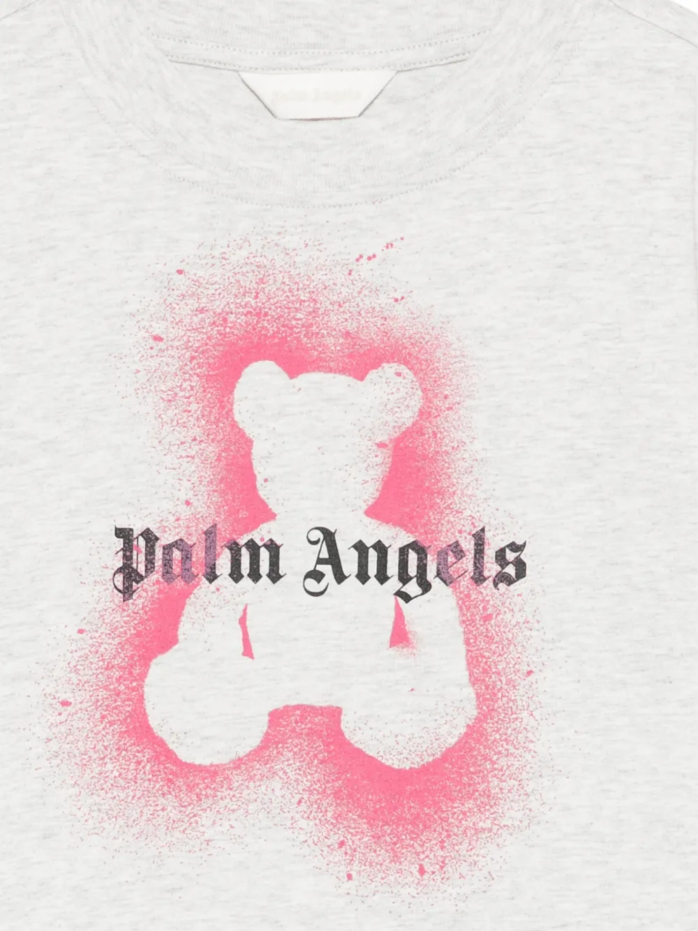  Palm Angels Kids Teddy-print T-shirt - Grey 