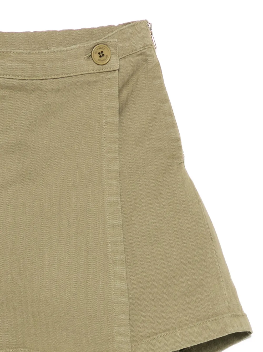  Etro Kids Pleated Shorts - Green 