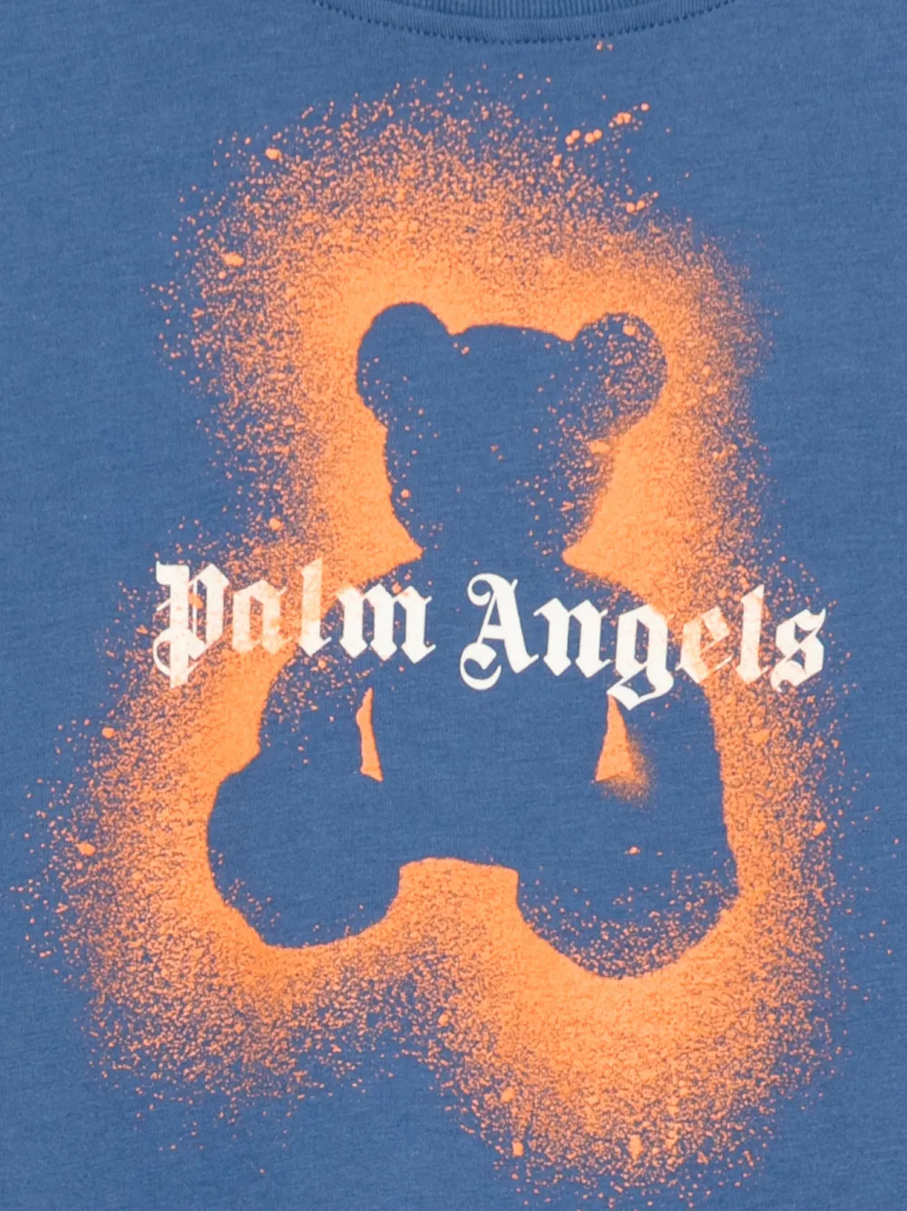 Palm Angels Kids T-shirt met grafische beerprint Blauw