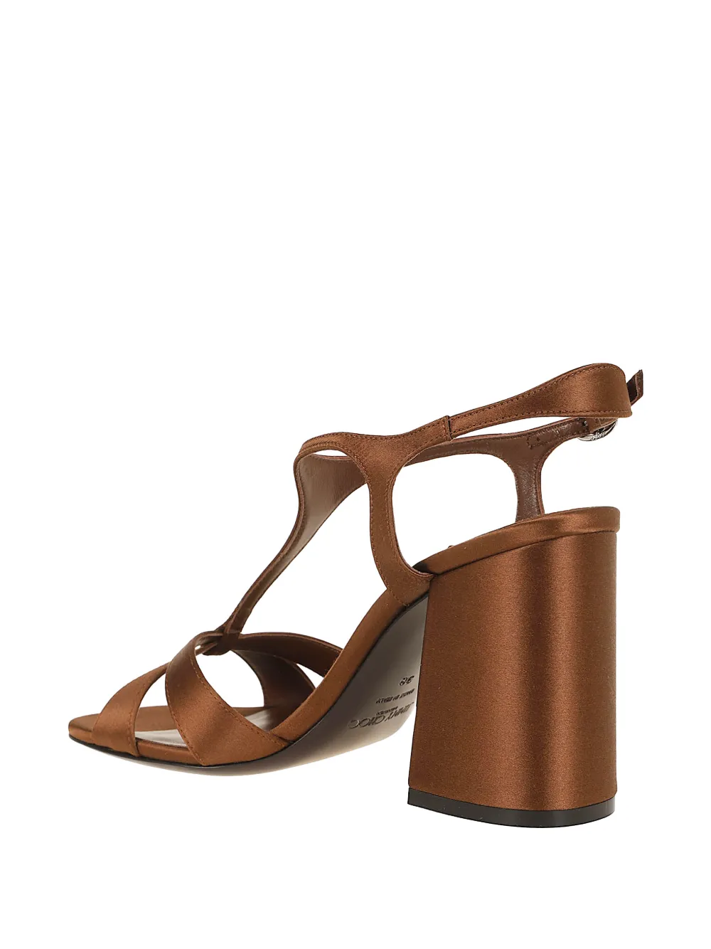 Jimmy Choo Pumps met metallic T-bandje en hak Bruin