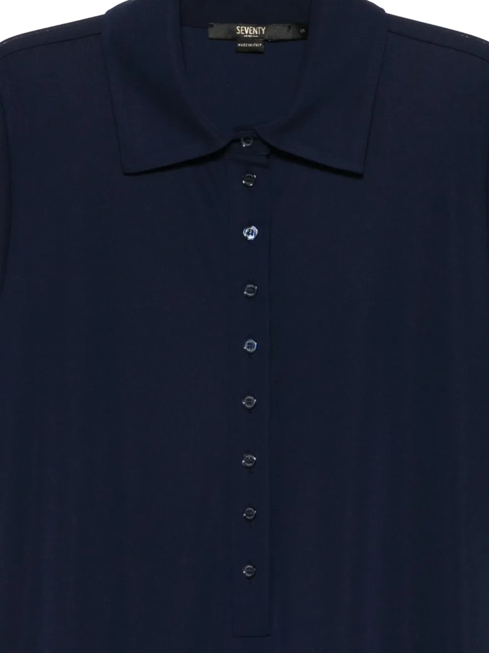  Seventy Buttoned Maxi Shirt Dress - Blue 