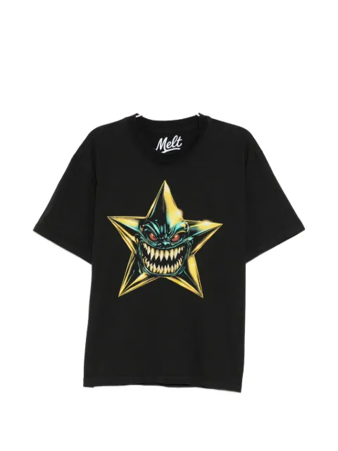 Melt star graphic T-shirt