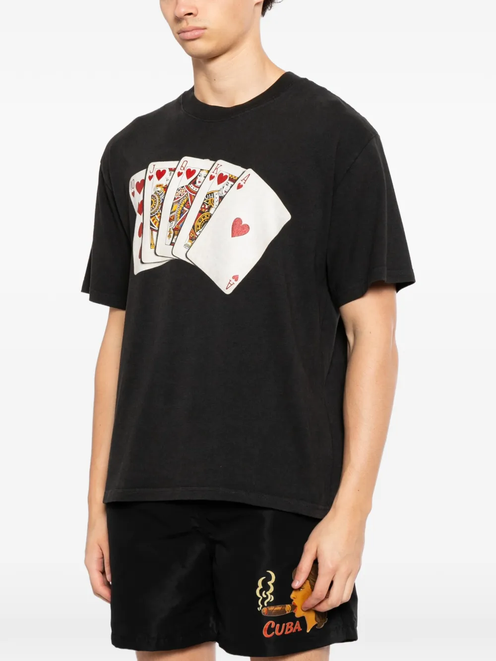  Melt Graphic-print T-shirt - Black 