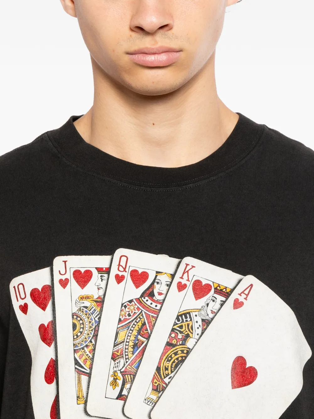 Melt T-shirt met grafische print Zwart