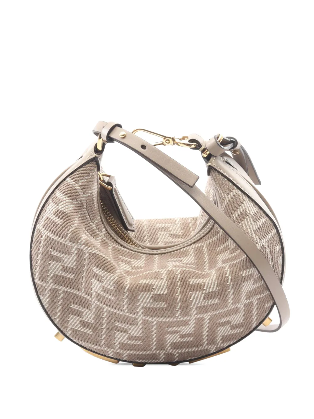 Fendi Pre-Owned 2010-2025 Mini Canvas Fendigraphy hobo bag - Marrone