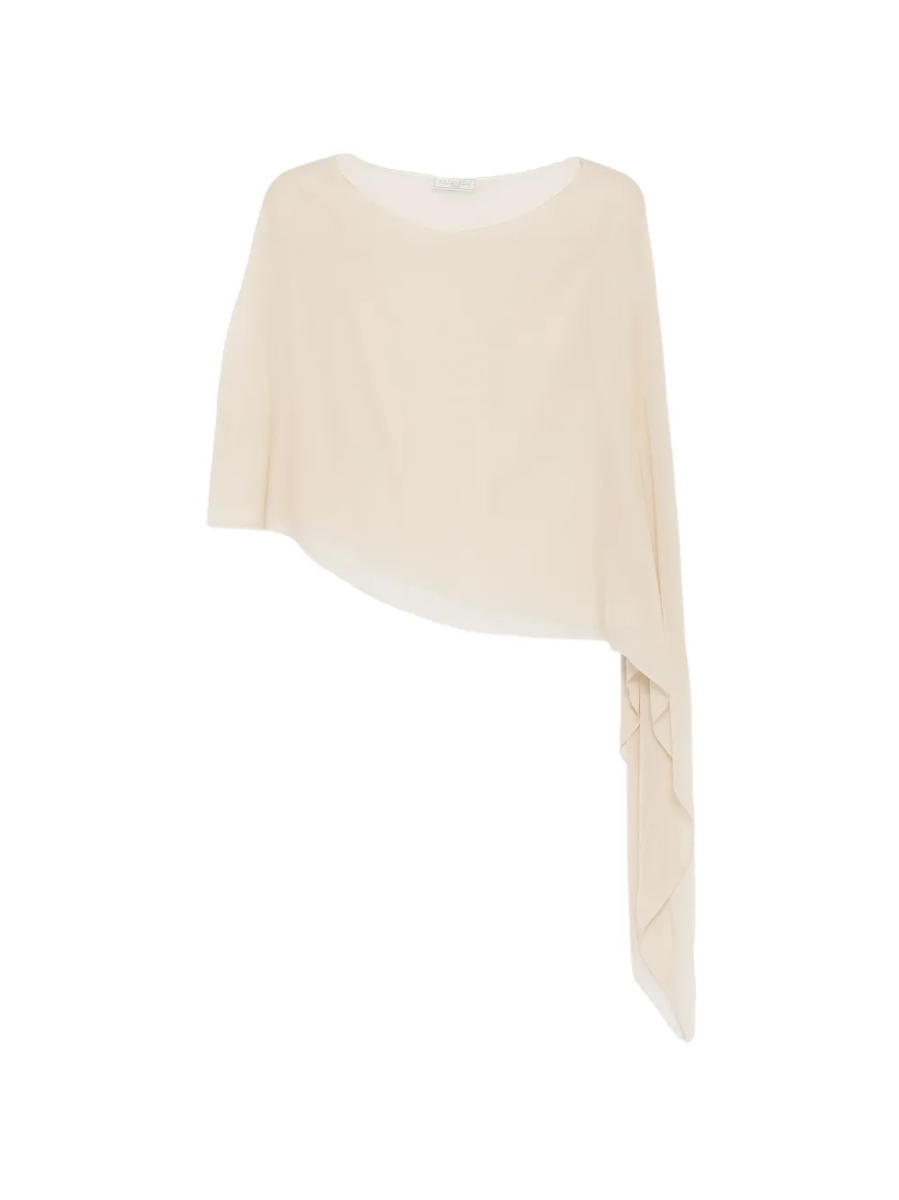 Antonelli Melone asymmetric draped top - Nude
