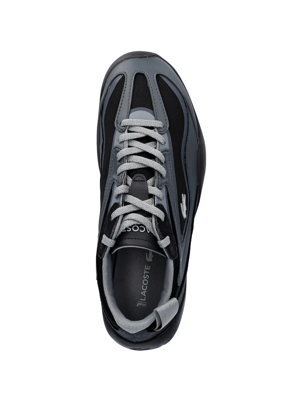 Lacoste logo lace-up sneakers Zwart