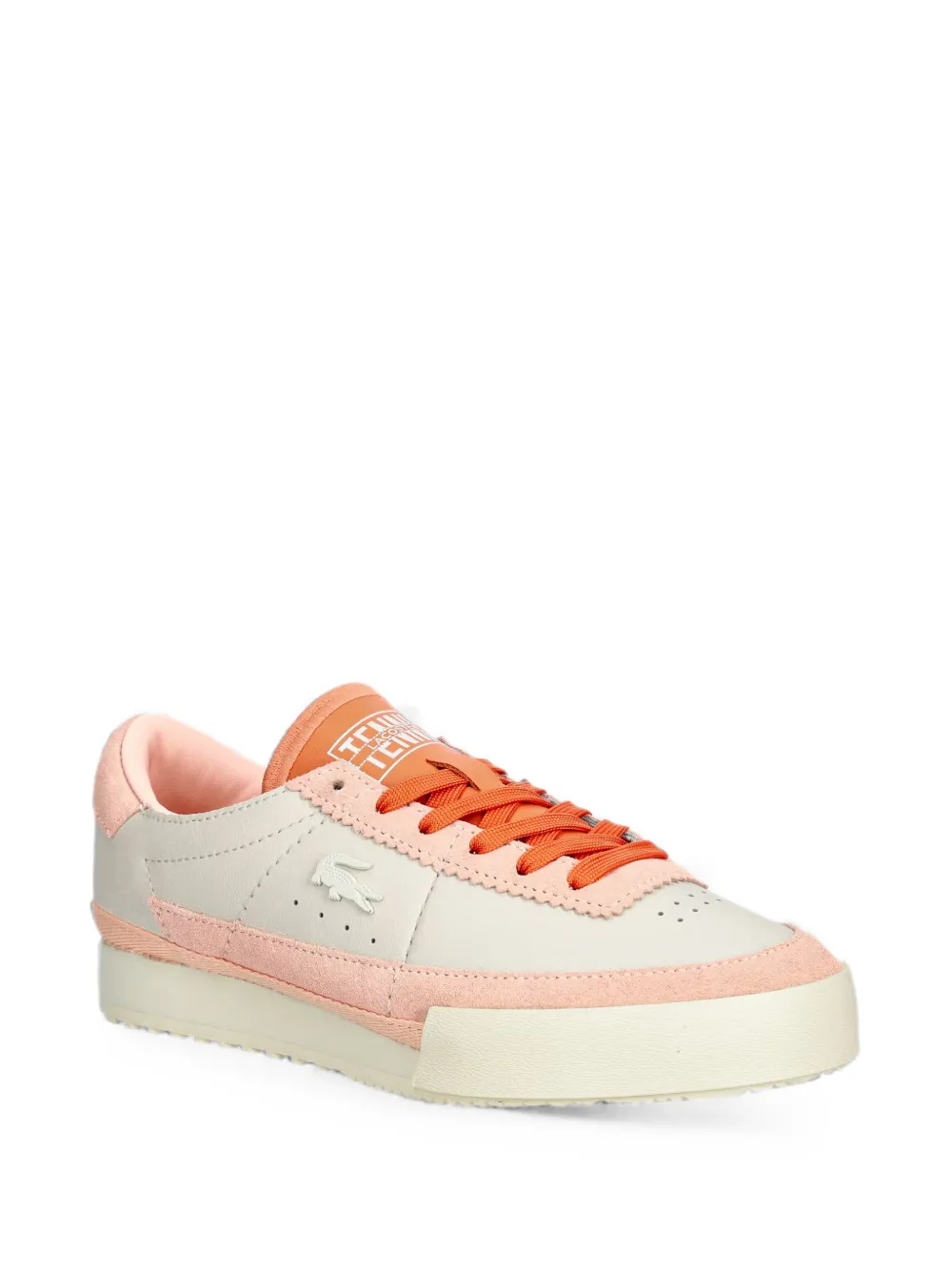 Lacoste Aura leren sneakers Beige