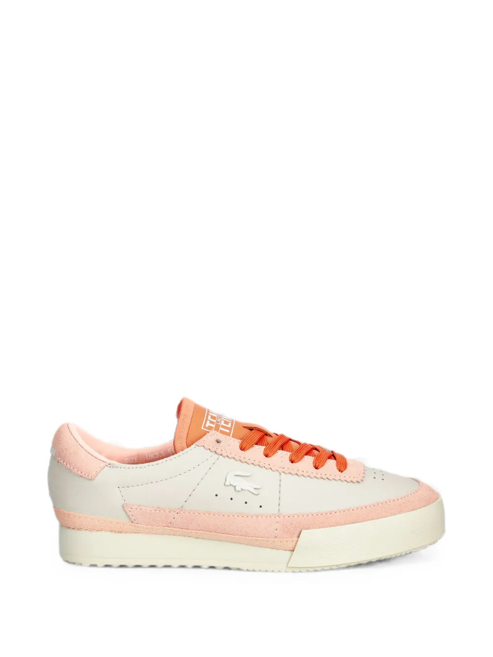 Lacoste Aura leather sneakers - Nude