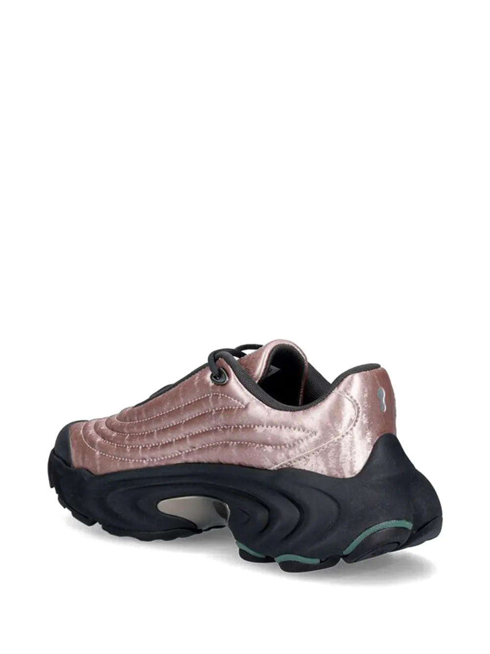 Lacoste quilted lace-up sneakers Roze