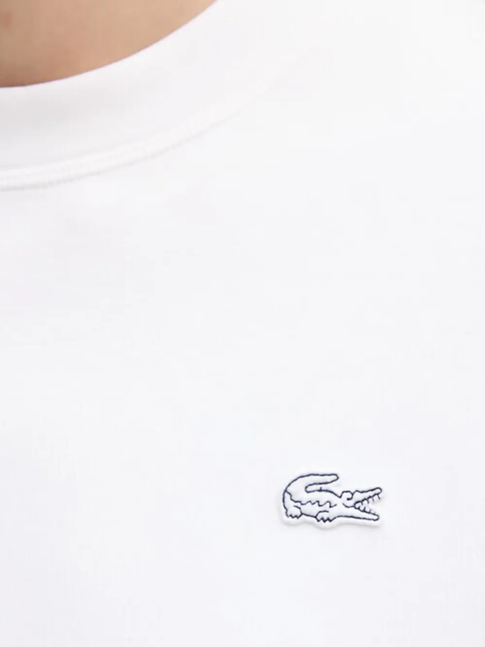 Lacoste Sweater met ronde hals Wit
