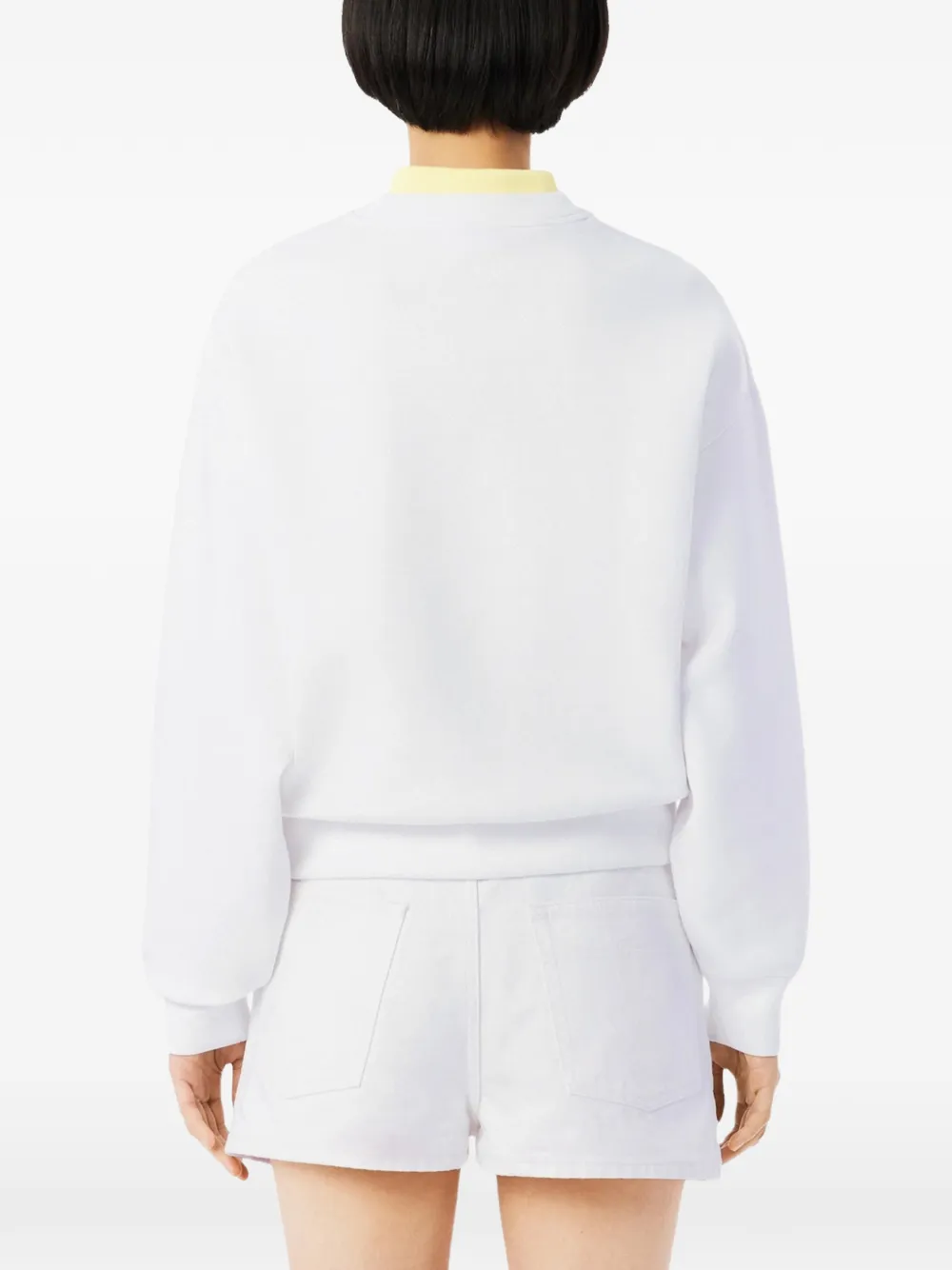 Lacoste Sweater met ronde hals Wit