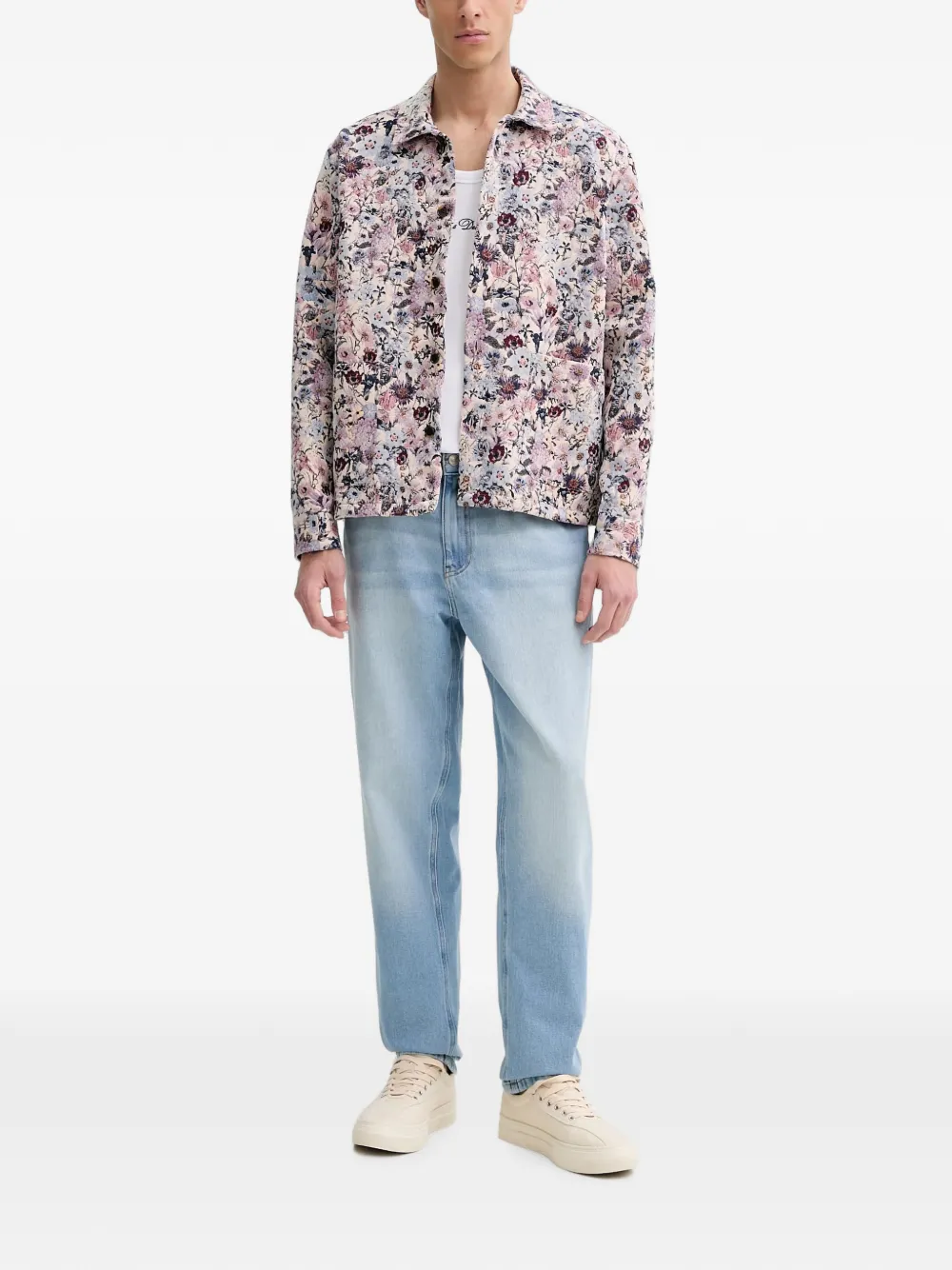 Les Deux Hugh jack met bloemen-print Beige