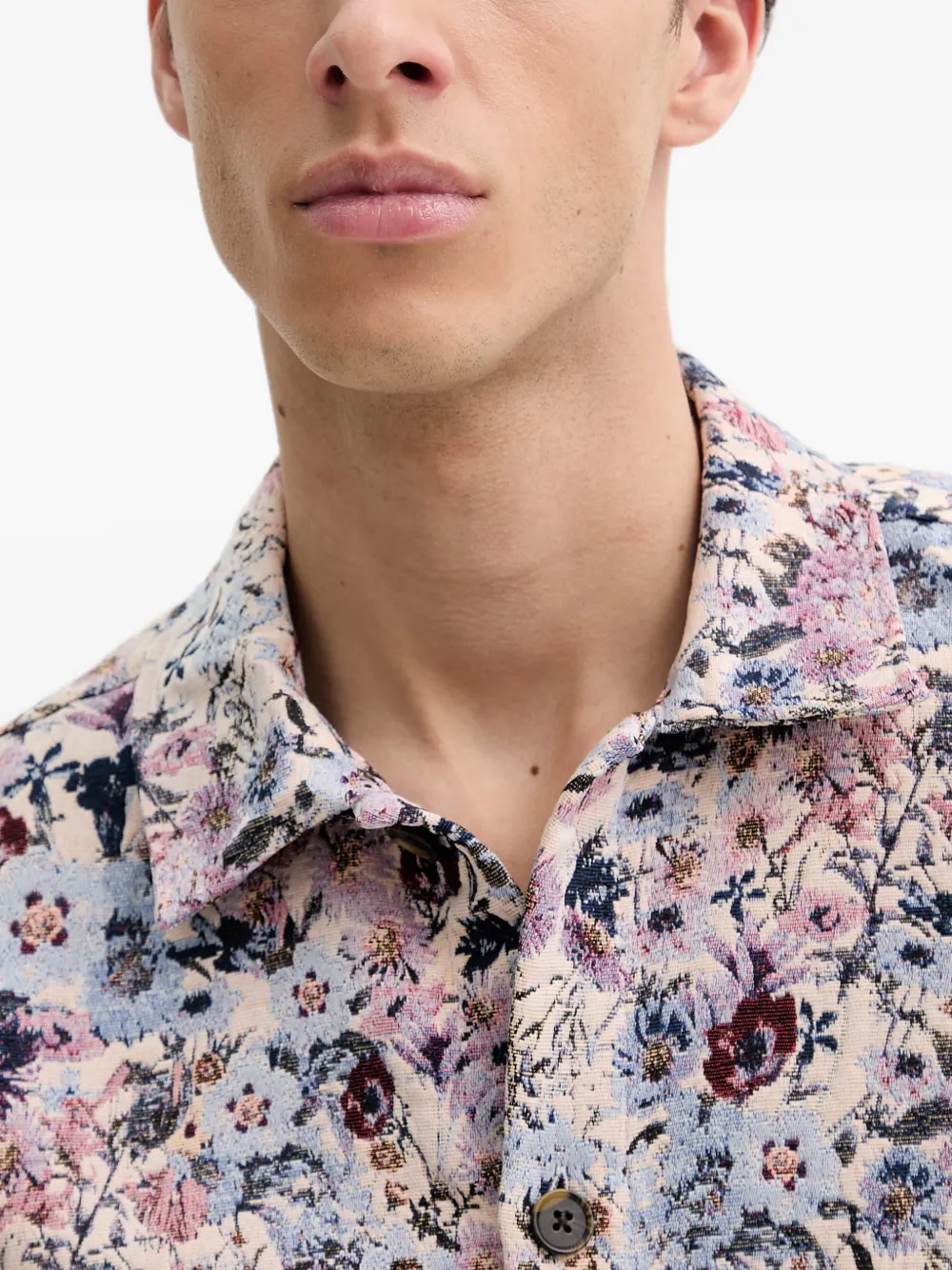 Les Deux Hugh jack met bloemen-print Beige