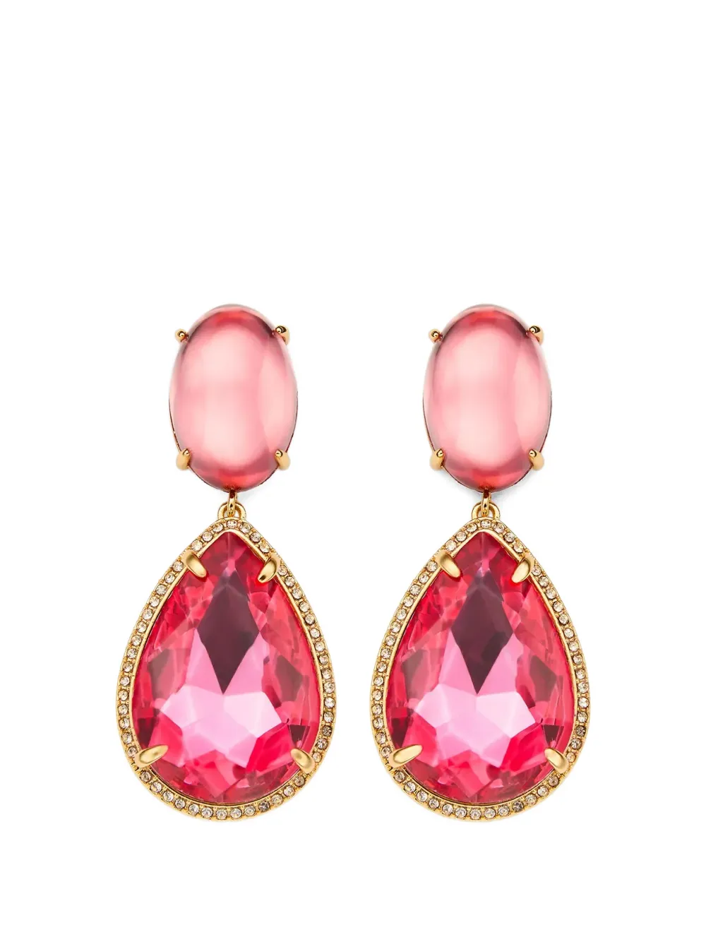 Kurt Geiger London crystal-embellished drop earrings - Gold