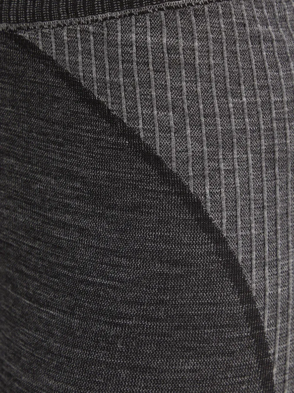 La Sportiva panelled ribbed-knit functional leggings Grijs