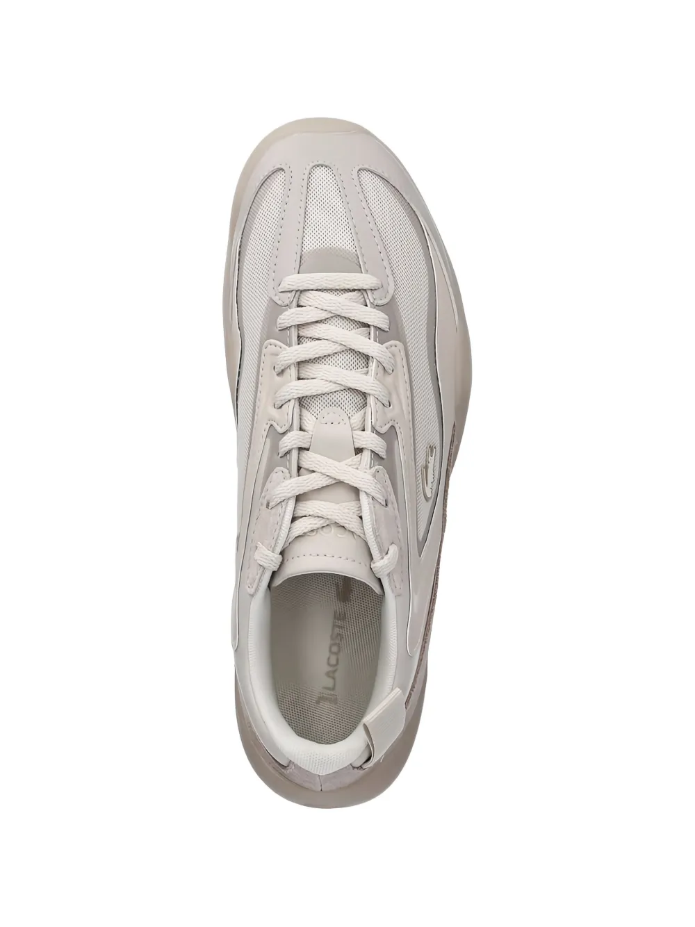 Lacoste panelled sneakers Beige
