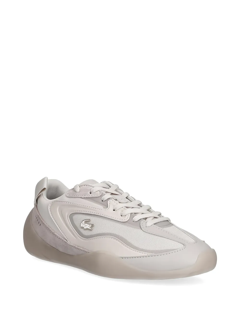 Lacoste panelled sneakers Beige