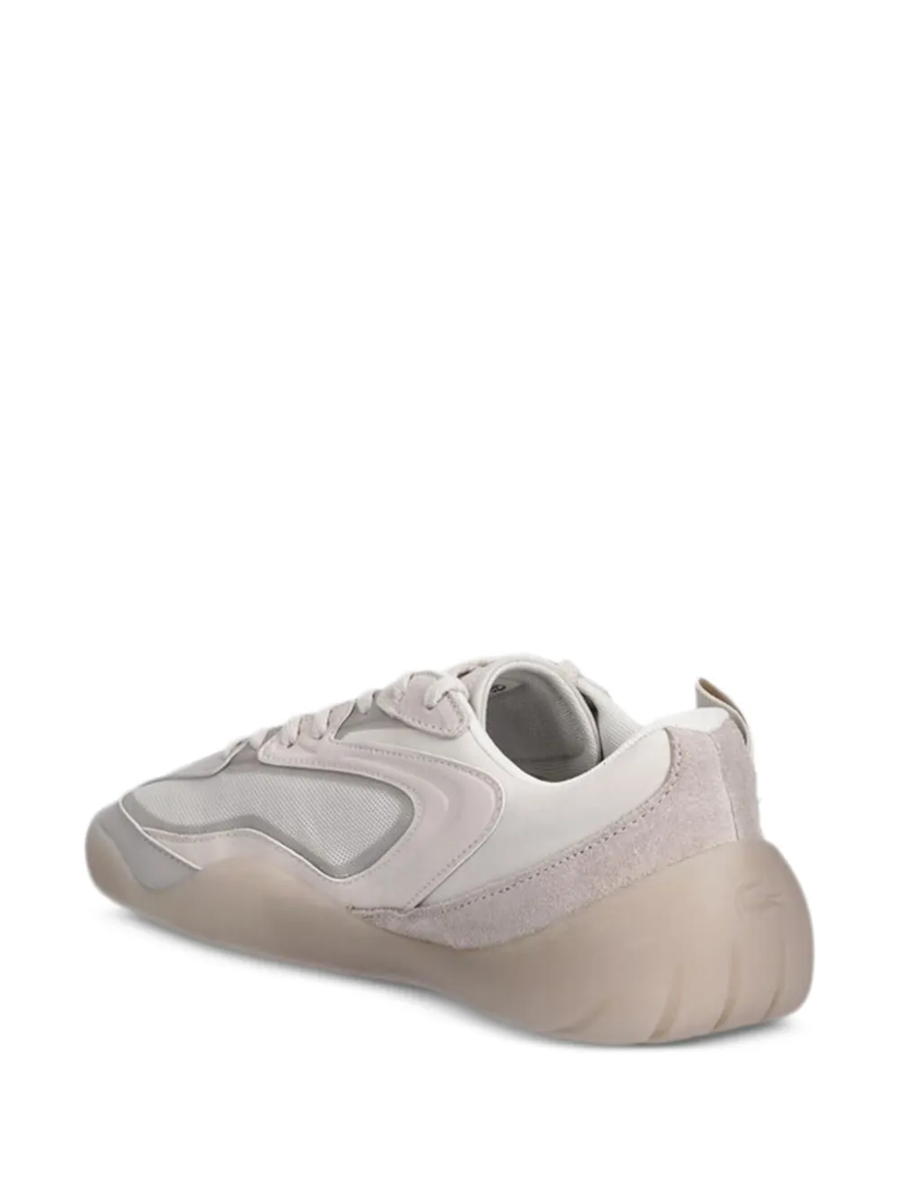 Lacoste panelled sneakers Beige