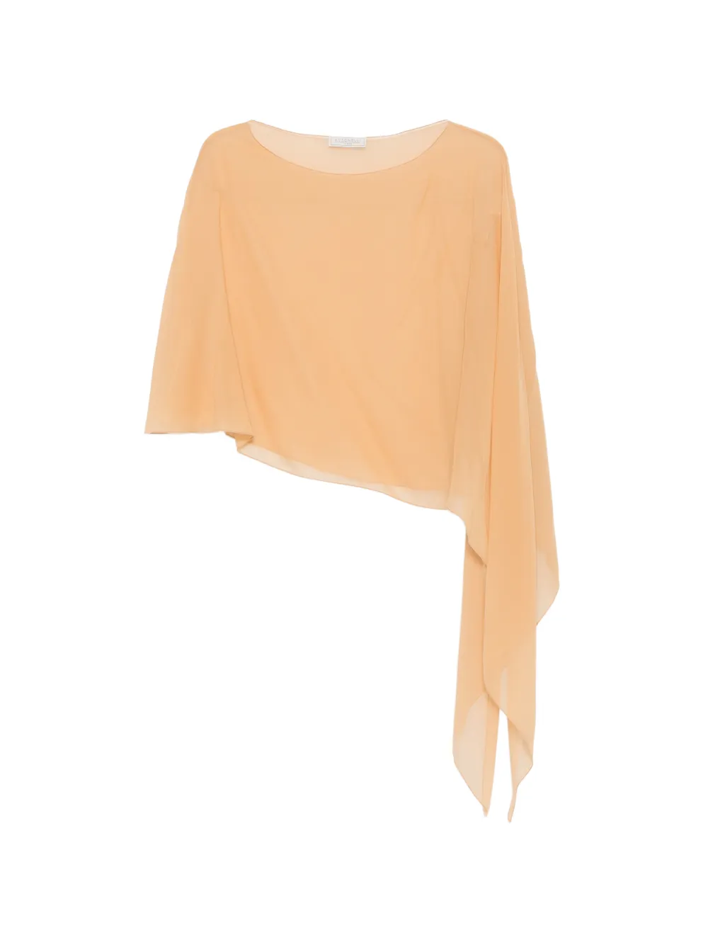 Antonelli Melone asymmetric draped top - Nude