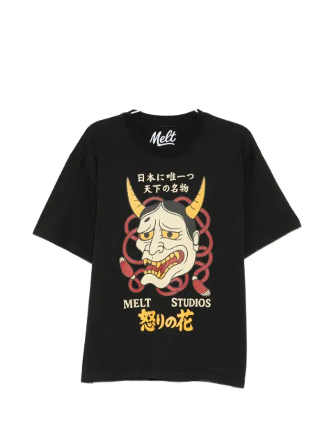 Melt graphic print T-shirt
