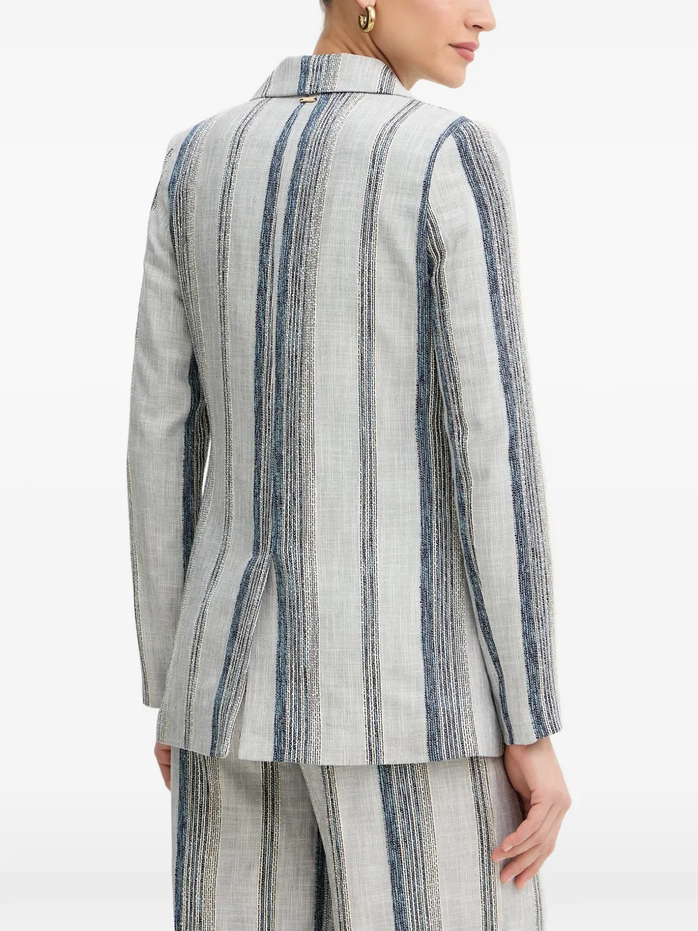 FRACOMINA Blazer met enkele rij knopen Grijs
