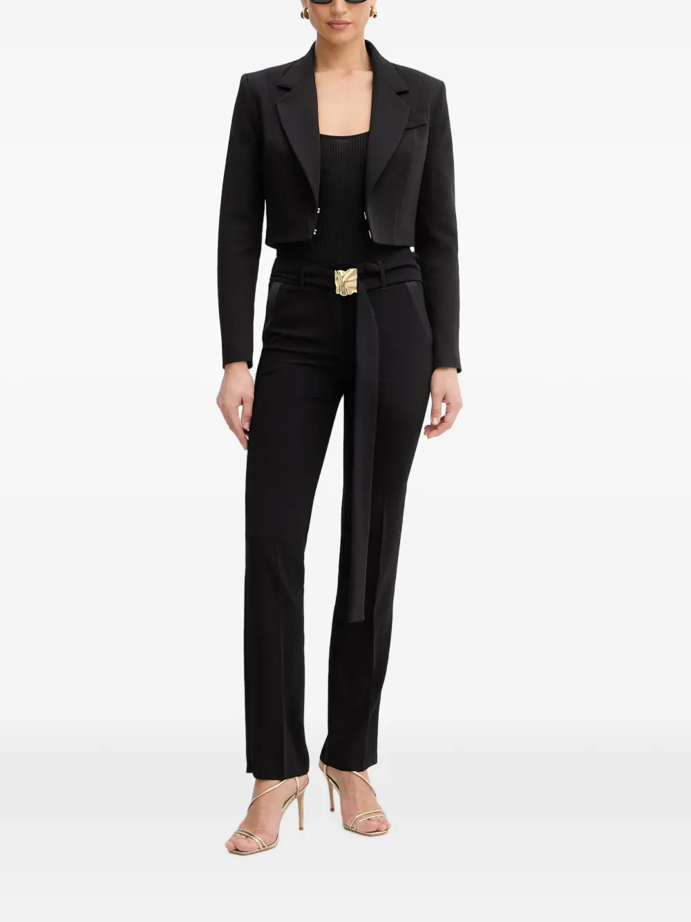 FRACOMINA Blazer met logodetail Zwart
