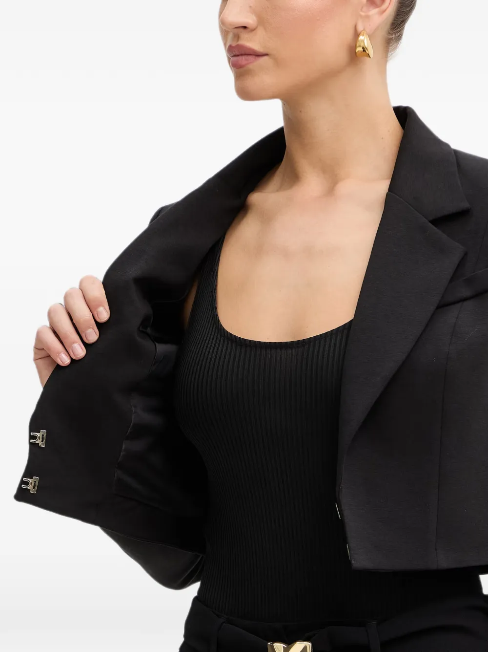FRACOMINA Blazer met logodetail Zwart
