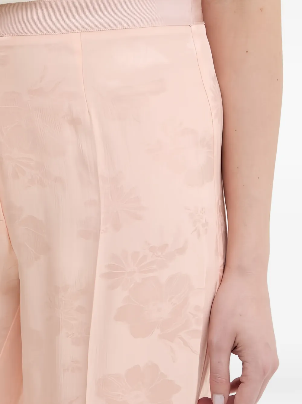 Forte Palazzo broek met bloemen Roze