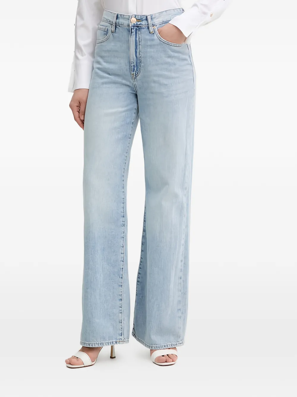 FRACOMINA high-waisted jeans - Blu
