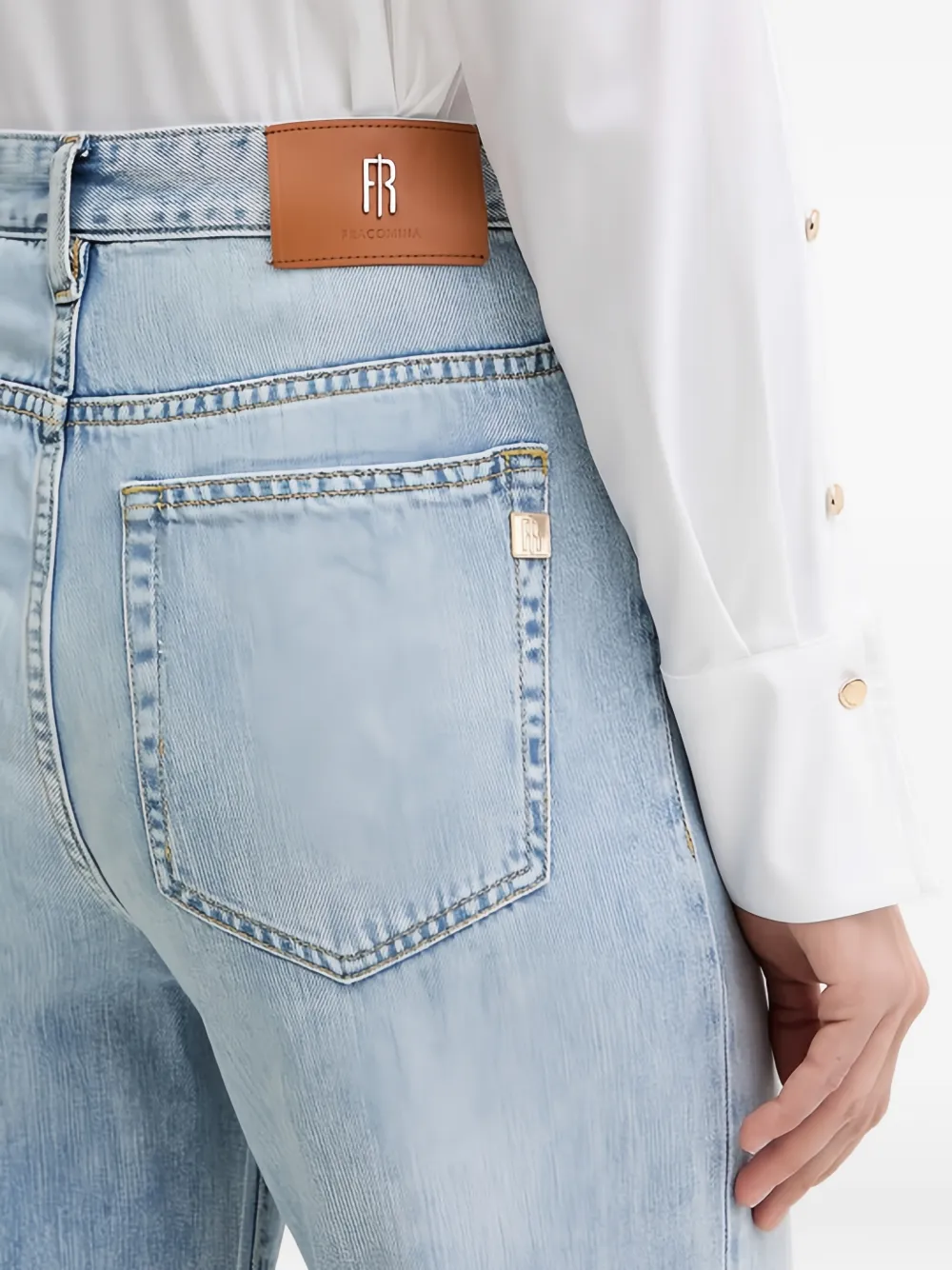 FRACOMINA High-waist jeans Blauw