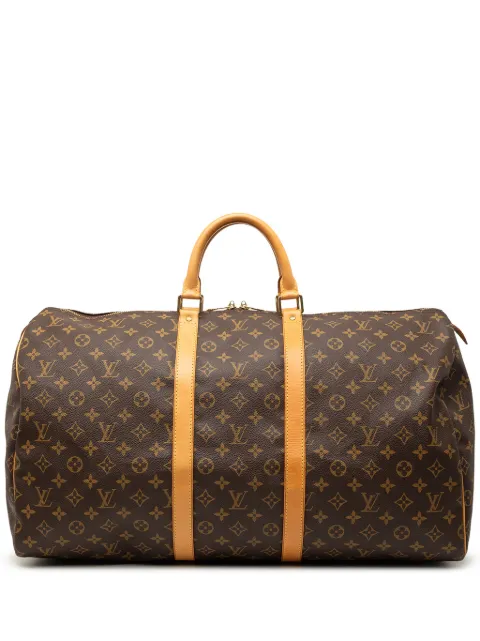 Louis Vuitton Pre-Owned 1998 모노그램 키폴 55 트래블 백