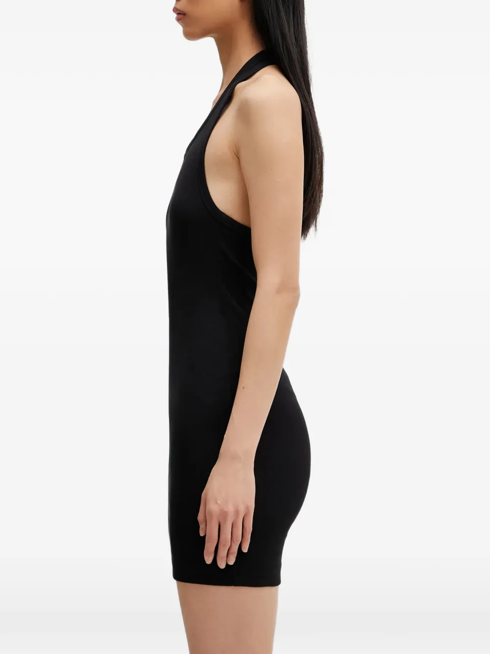 VETEMENTS Geribbelde mini-jurk Zwart