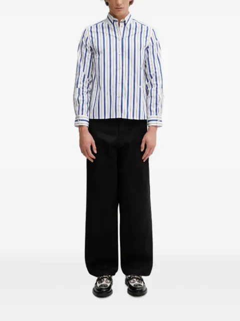 Wales Bonner Daylight striped embroidered shirt