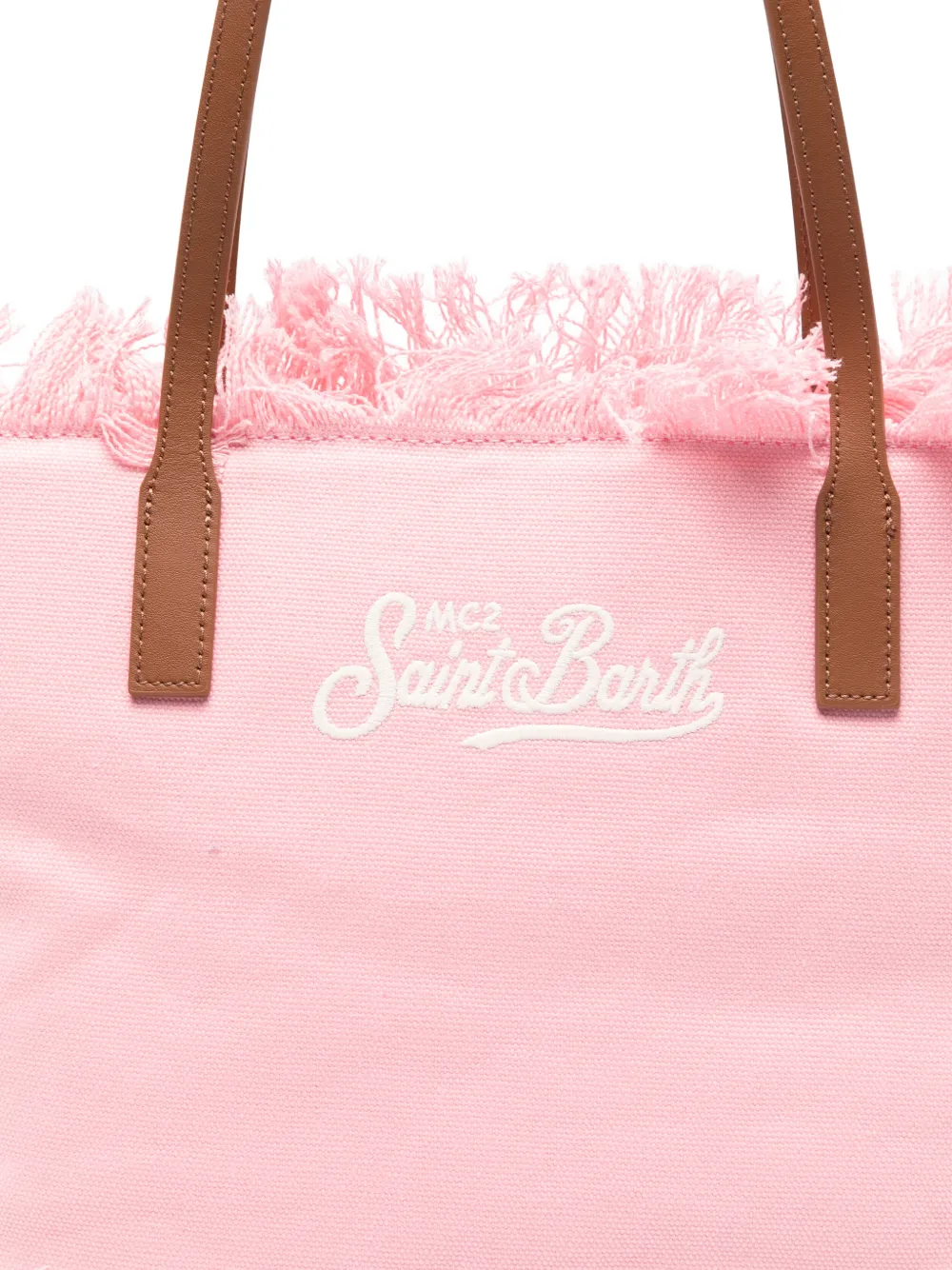 MC2 Saint Barth Meidum City shopper met franje Roze