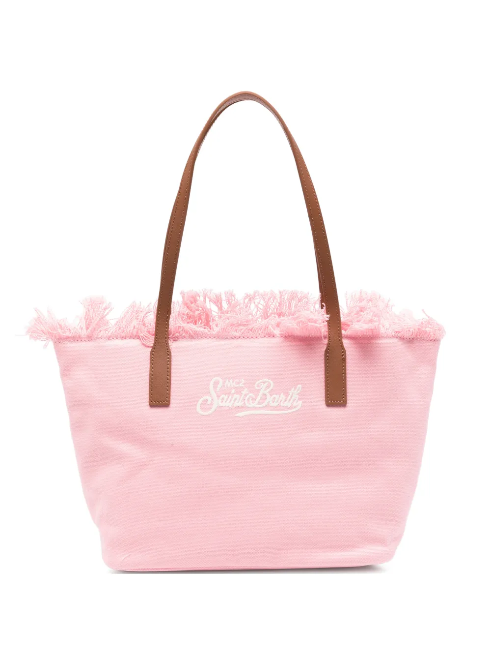 MC2 Saint Barth Meidum City shopper met franje Roze