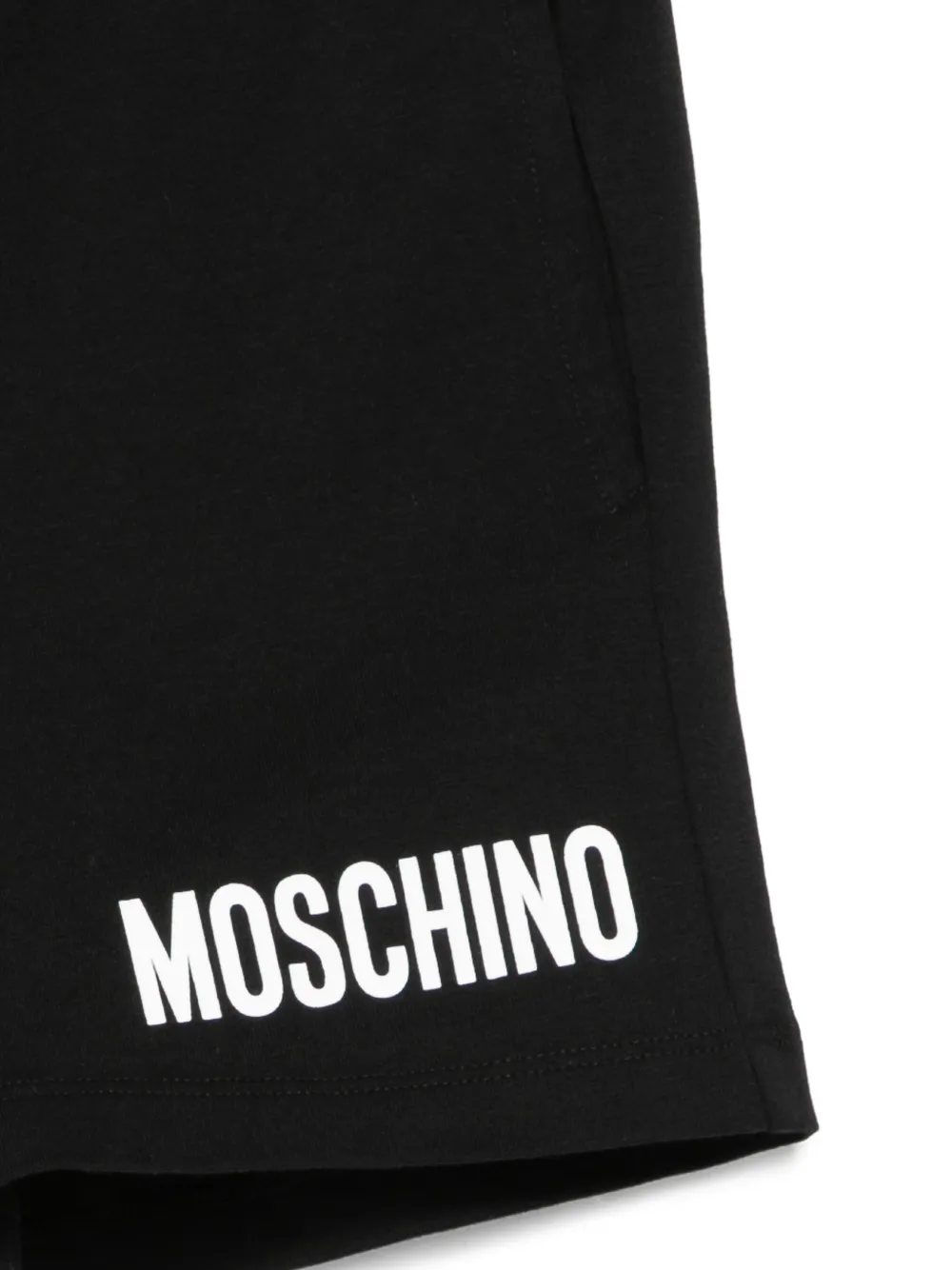 Moschino Kids Shorts met logo Zwart