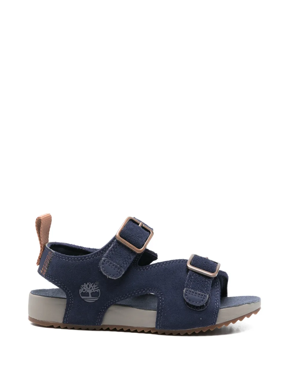 Timberland Kids buckle strap sandals - Blu