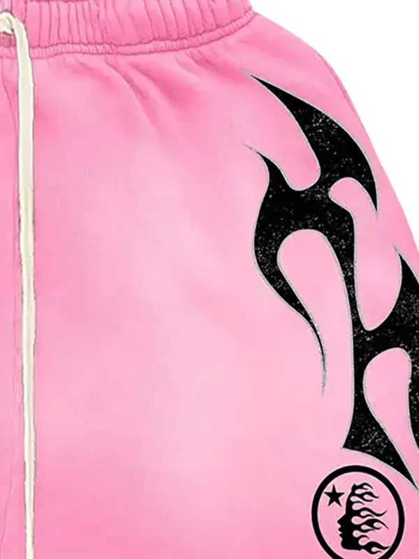 HELLSTAR Flame Shorts | Pink | FARFETCH JO