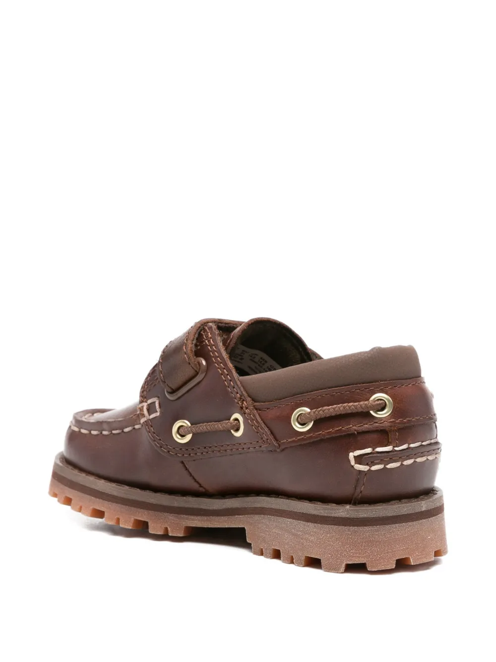 Timberland Kids Leren bootschoenen met logo Bruin