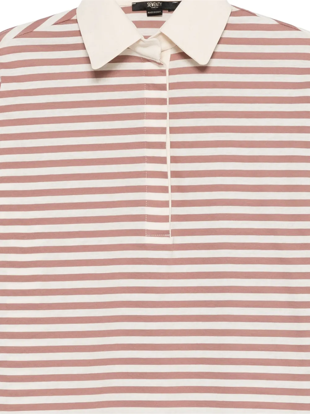  Seventy Polo à Rayures - Marron 