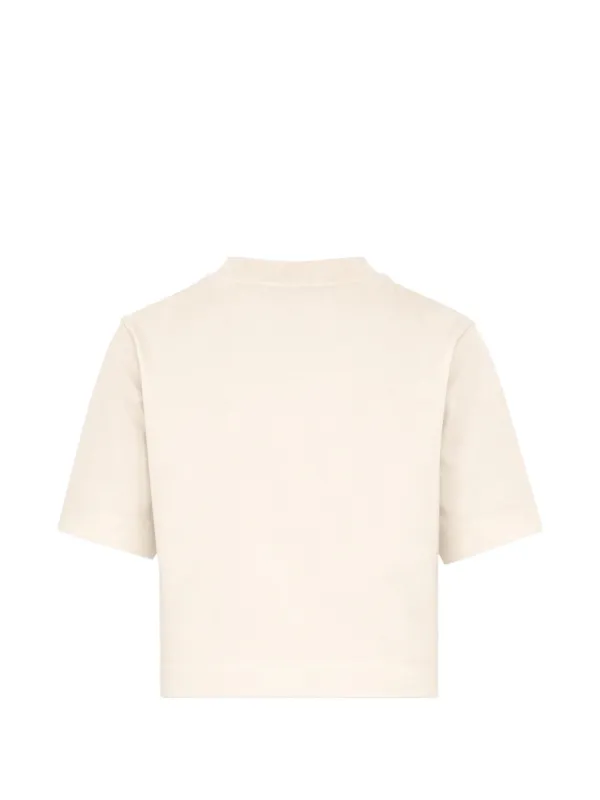 logo-print cotton hoodie