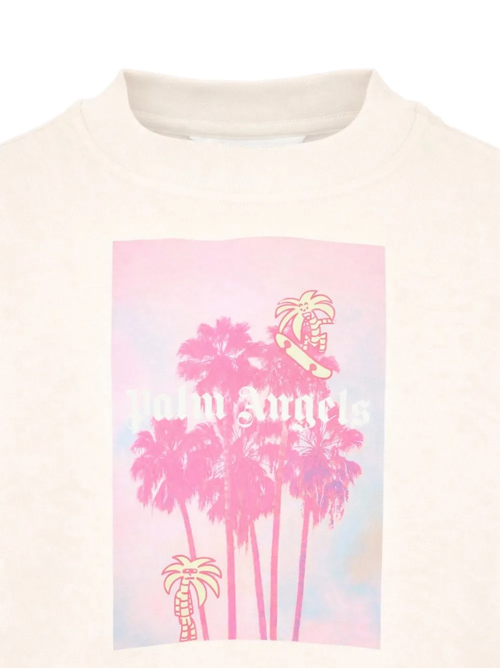Palm Angels Kids T-shirt met logoprint Wit