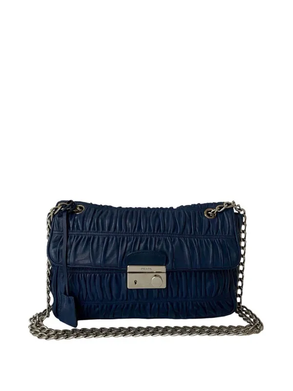 Prada Pre-Owned 2000-2025 ミディアム ナッパ ゴーフル サウンド 