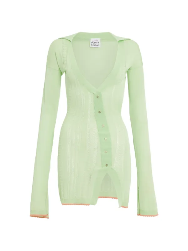 green long sleeve mini dress Donde Esteban long-sleeve | Small
