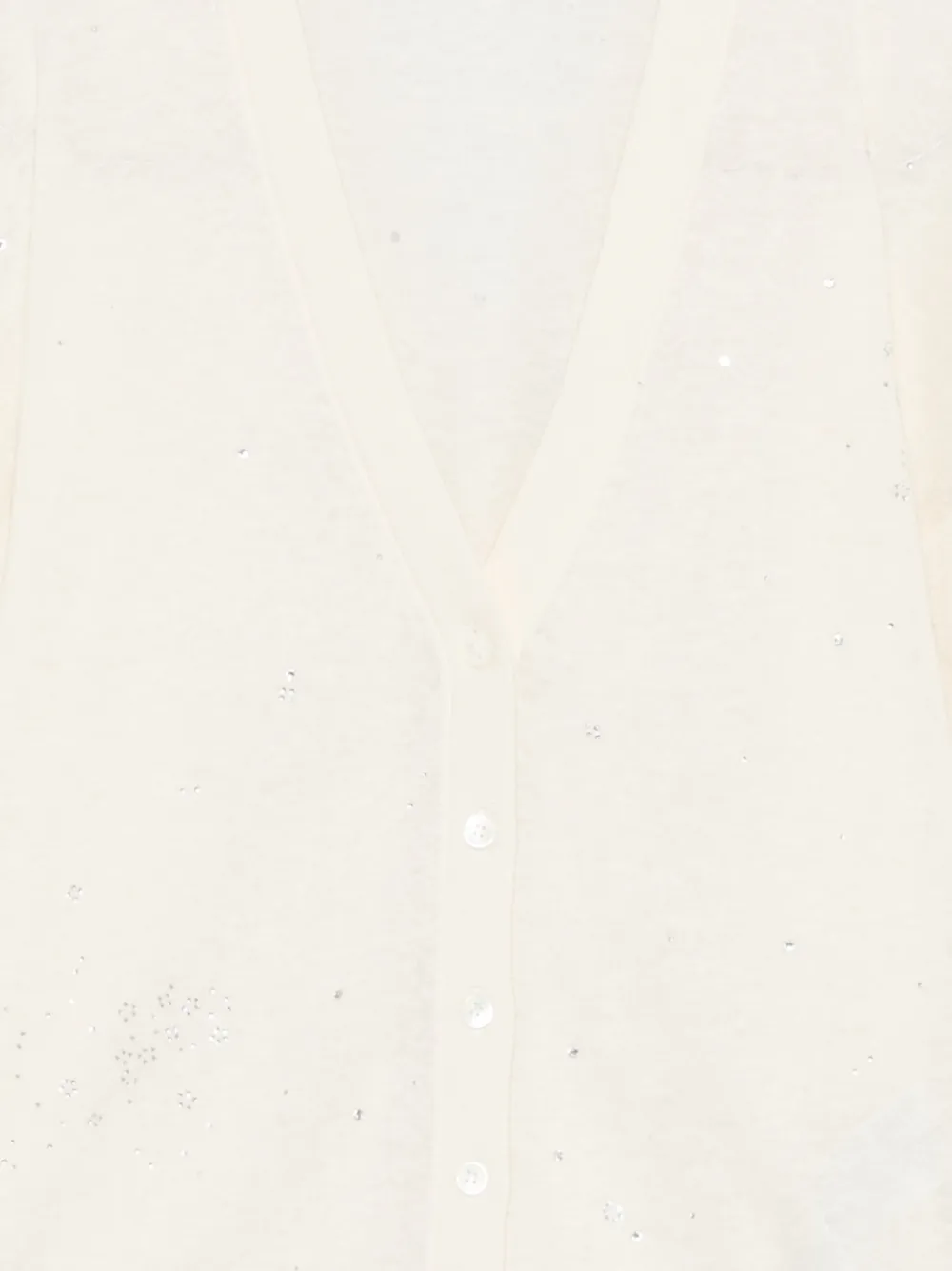  Seventy Sequin V-neck Cardigan - Neutrals 