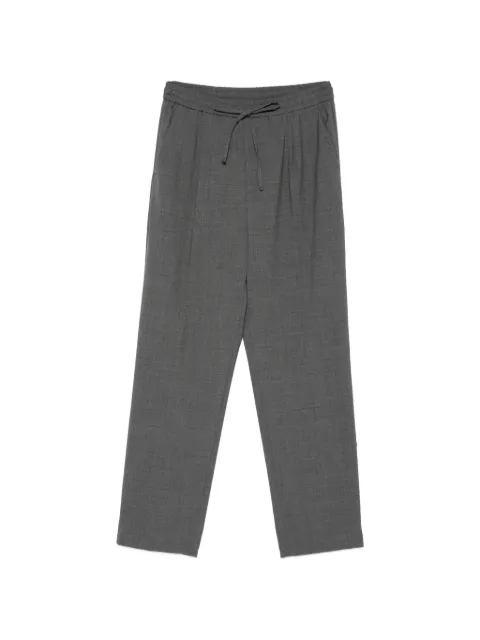 AMARANTO  drawstring-fastening pleated trousers