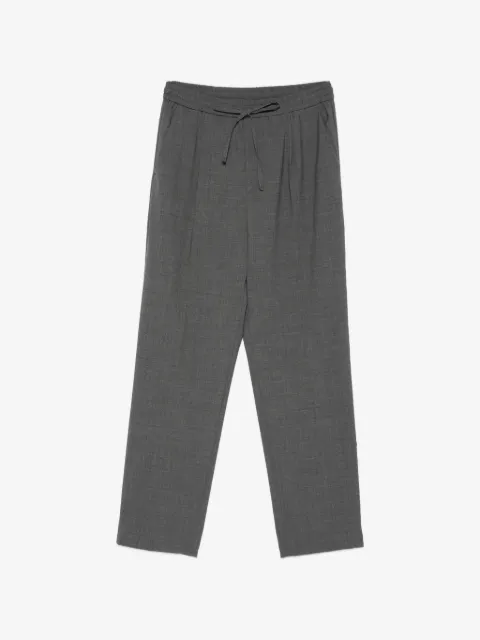 AMARANTO  drawstring-fastening pleated trousers