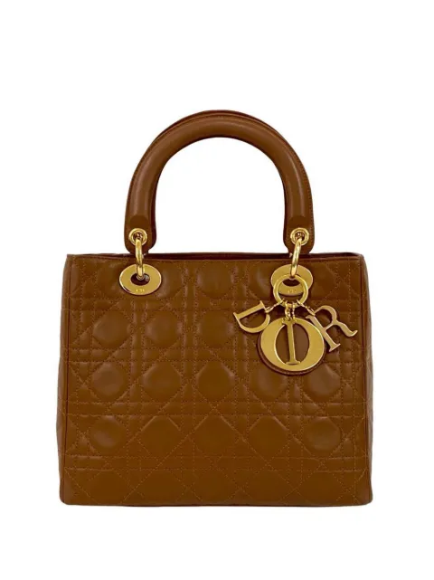 Christian Dior Pre-Owned 2010-2025 medium Cannage Lady Dior lamsleren tas