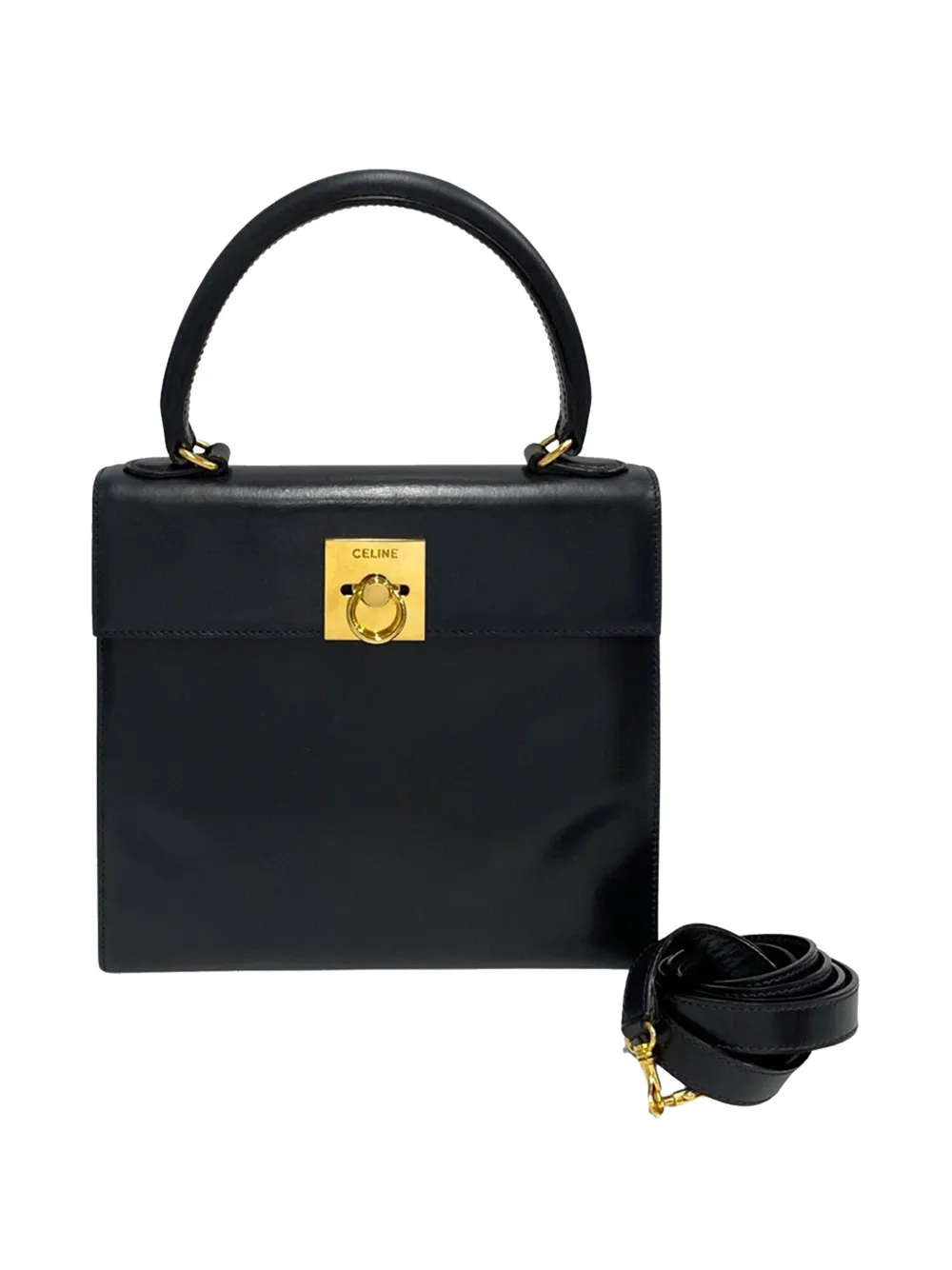 Celine Pre-Owned 2011 Leather Top Handle Bag satchel - Blu